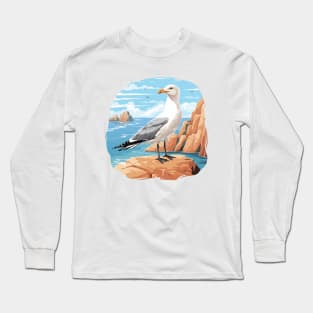 Cute Seagull Long Sleeve T-Shirt